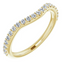 Serena Curved Pavé Diamond Wedding Ring