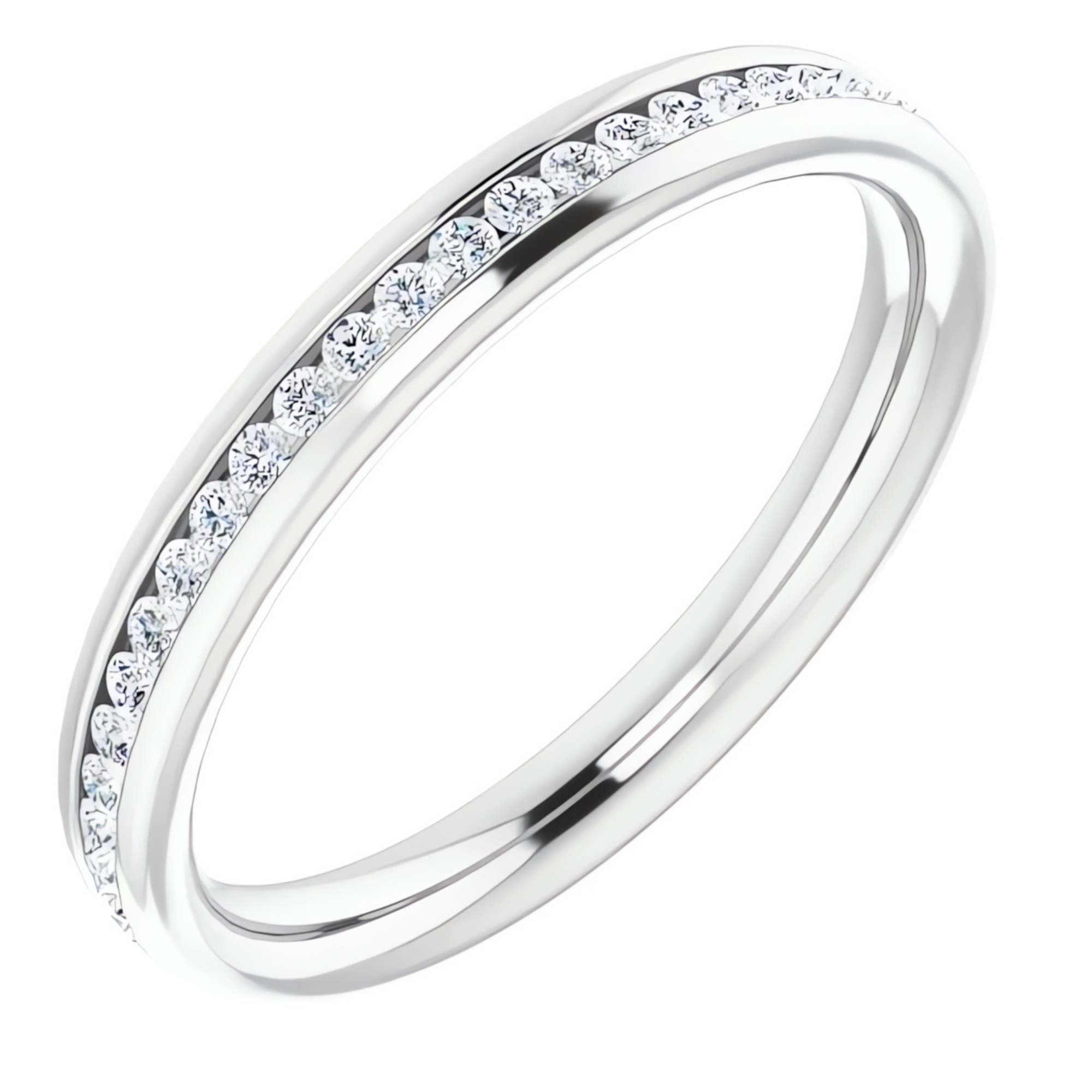 Helena Channel Diamond Wedding Ring