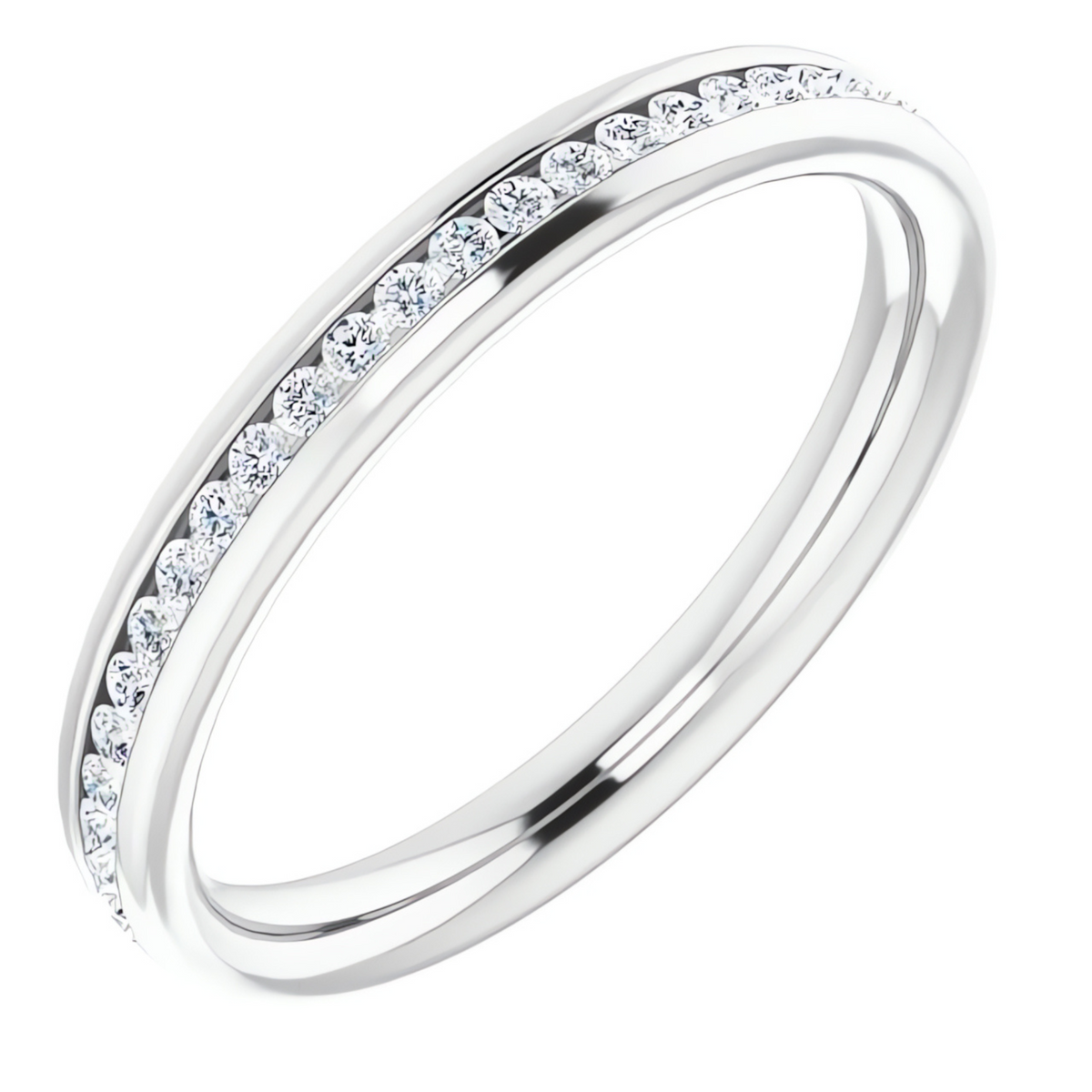 Helena Channel Diamond Wedding Ring