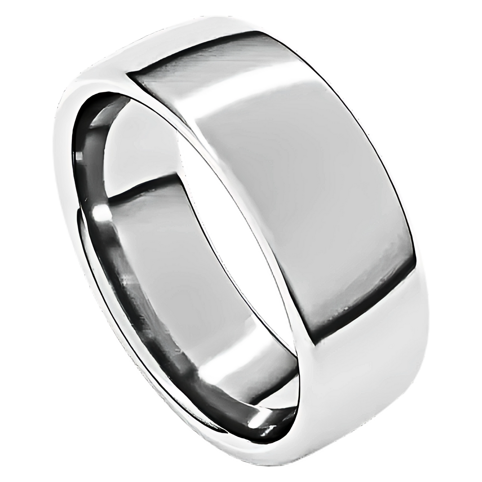 European-Style Polished Men's Wedding Ring