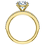 Nell Pavé Edge Hammered Cigar Band Setting