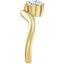 Marlowe Wave Offset Solitaire Setting