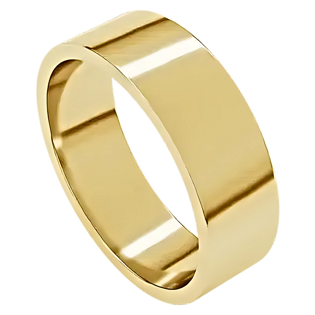 Classic Flat Polished Men's Wedding Ring