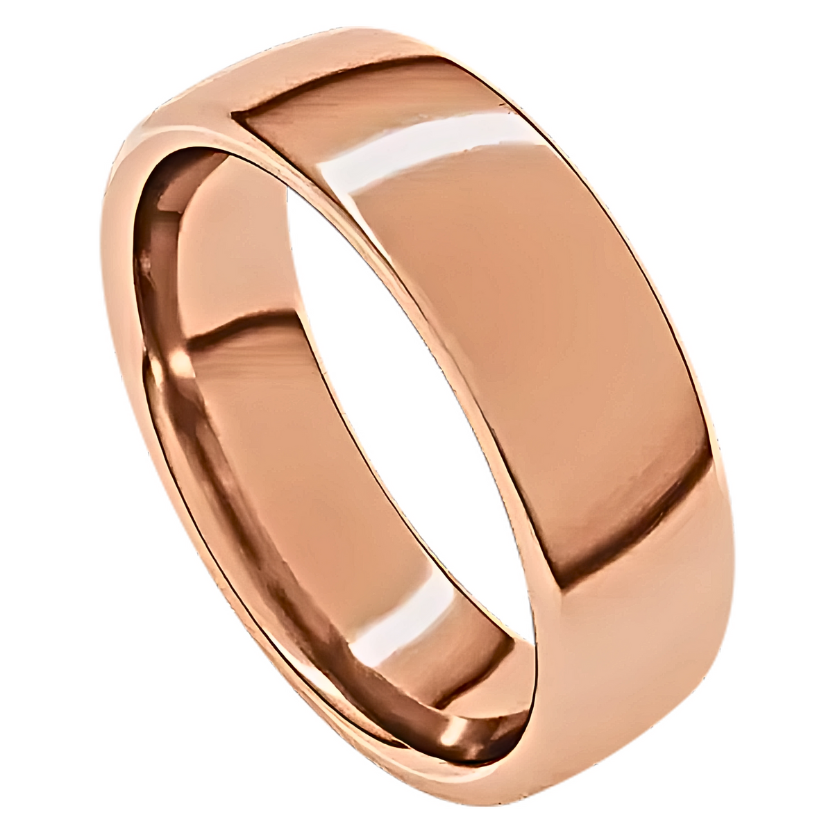 European-Style Polished Men's Wedding Ring