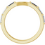 Andie Curved Baguette Diamond Wedding Ring