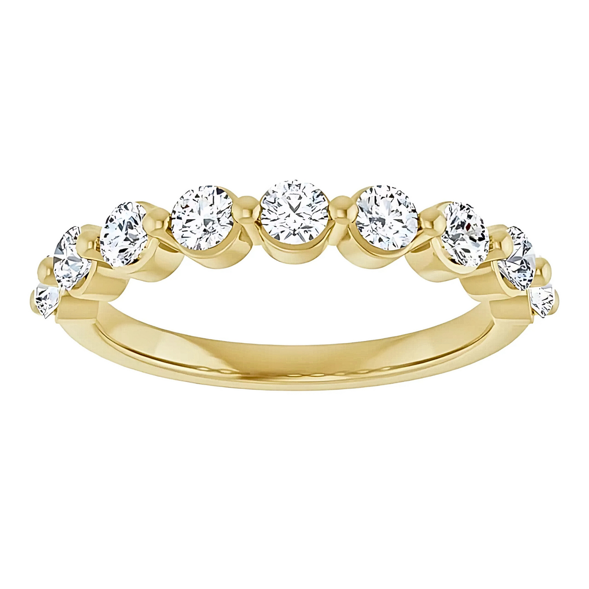 Ivy Single Prong Bubble Diamond Ring