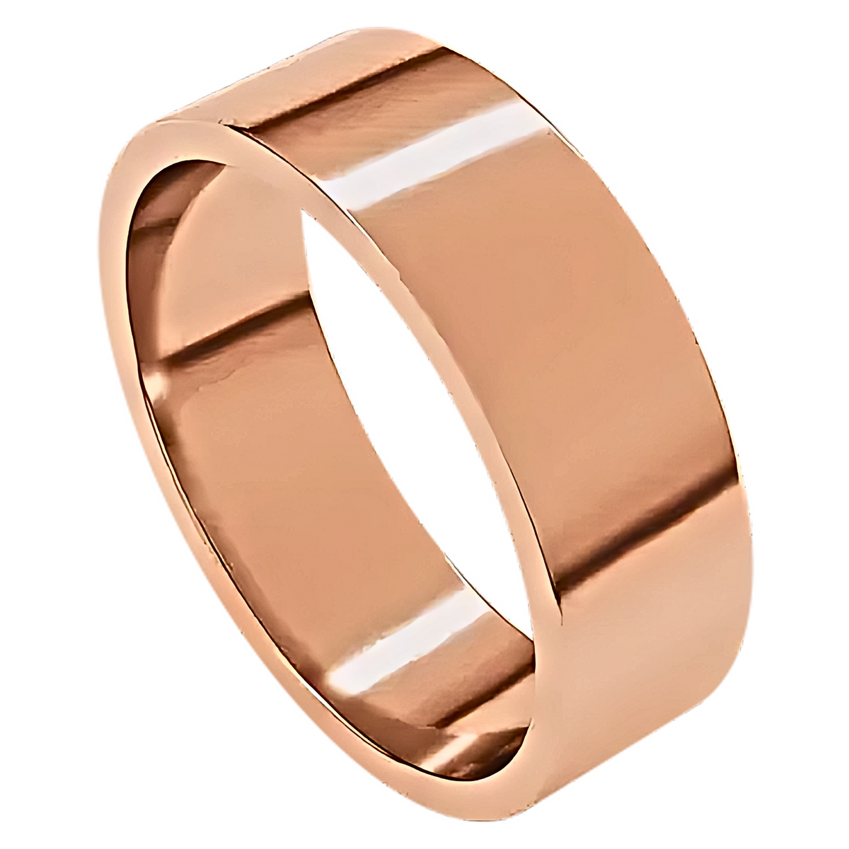 Classic Flat Polished Men's Wedding Ring