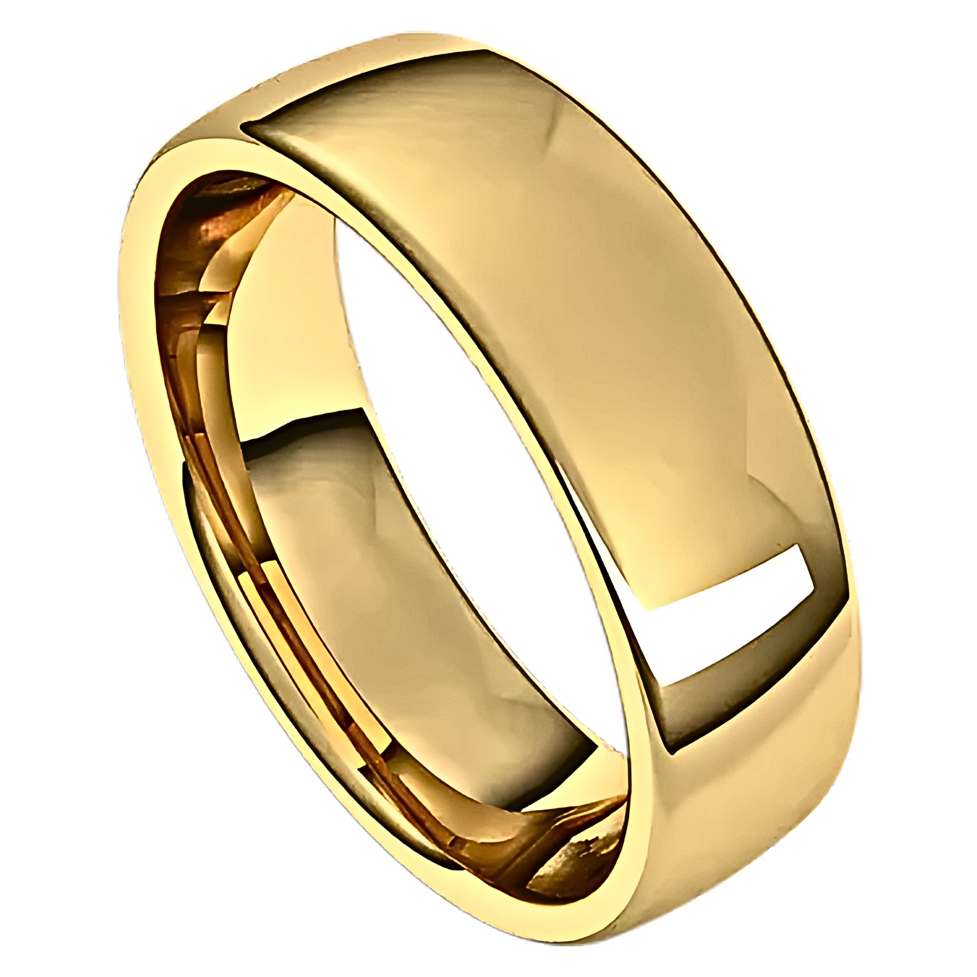 European-Style Polished Men's Wedding Ring