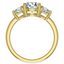 Phoebe Trapezoid Three Stone Setting