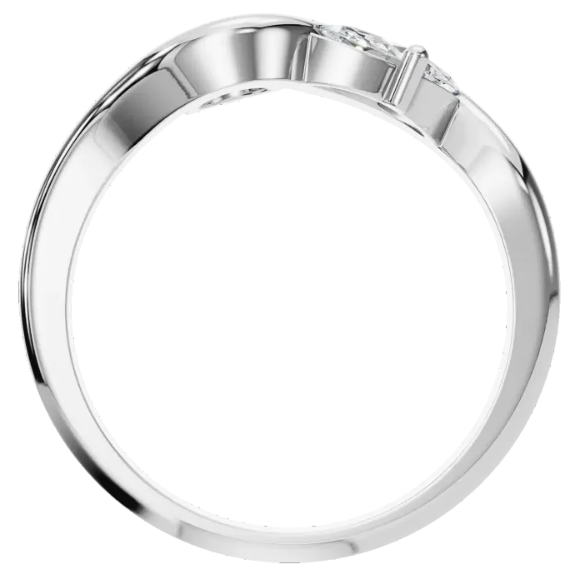 Felicity Toi-et-Moi Round & Marquise Diamond Ring