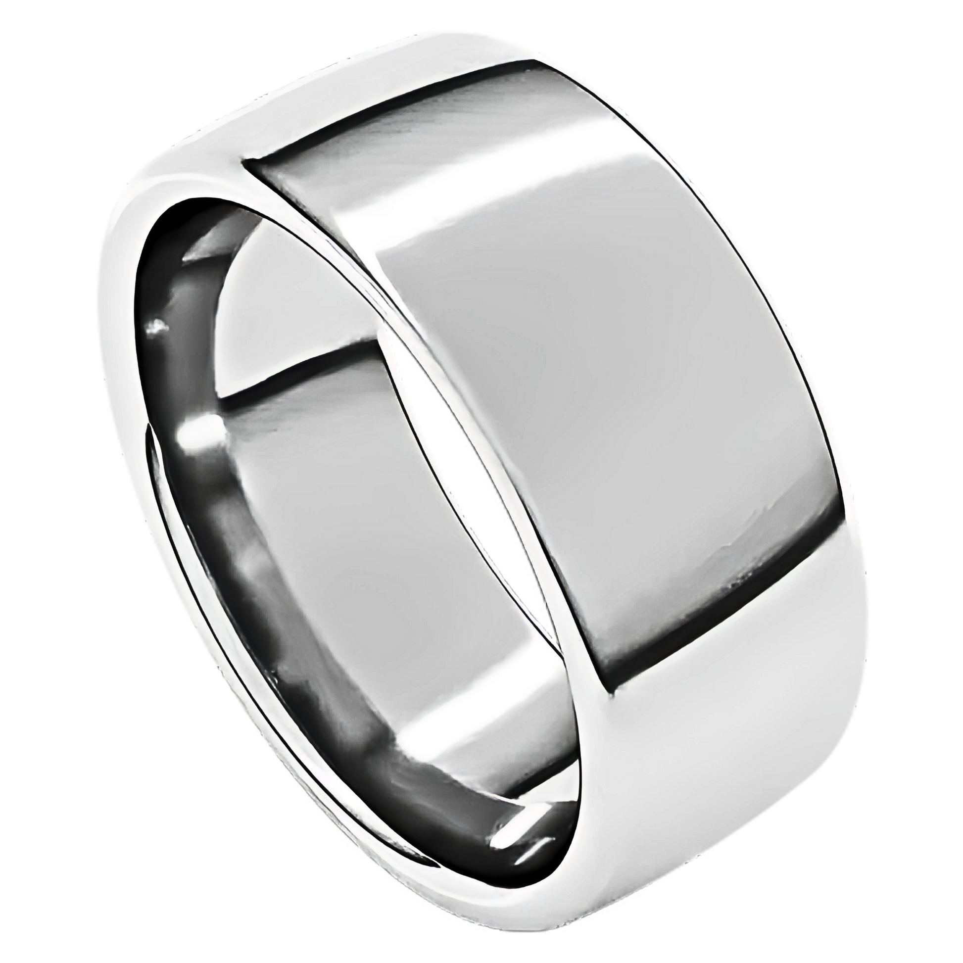 European-Style Polished Men's Wedding Ring