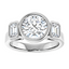 Giselle Three Stone Bezel Setting