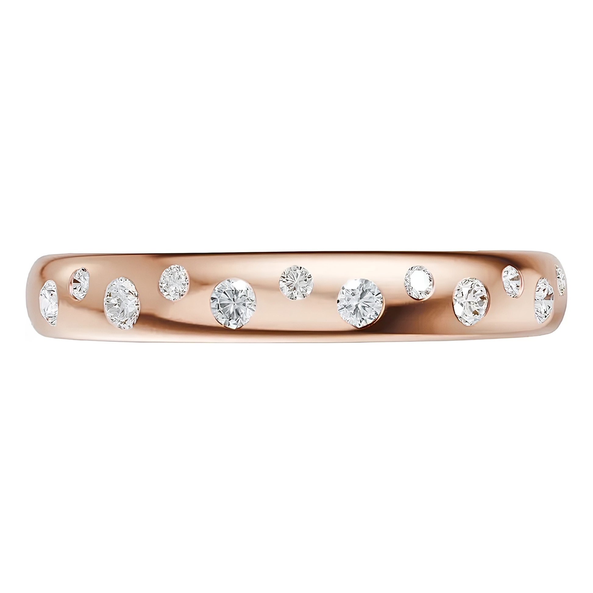 Rowan Flush-Set Diamond Dome Ring