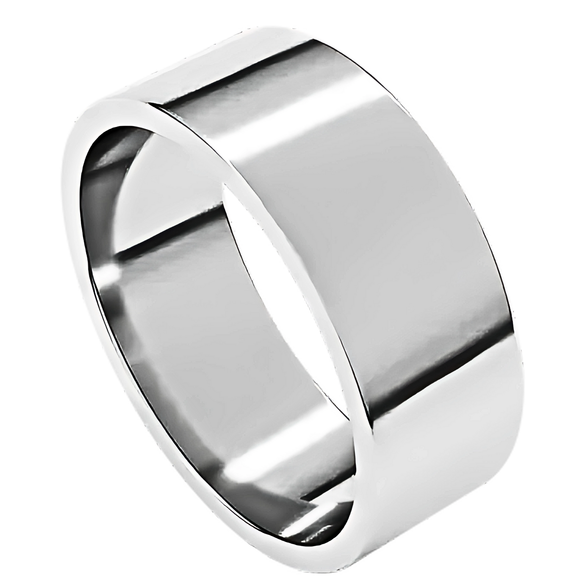Classic Flat Polished Men's Wedding Ring