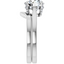 Isla Hidden Halo Cathedral Solitaire Setting & Matching Wedding Ring