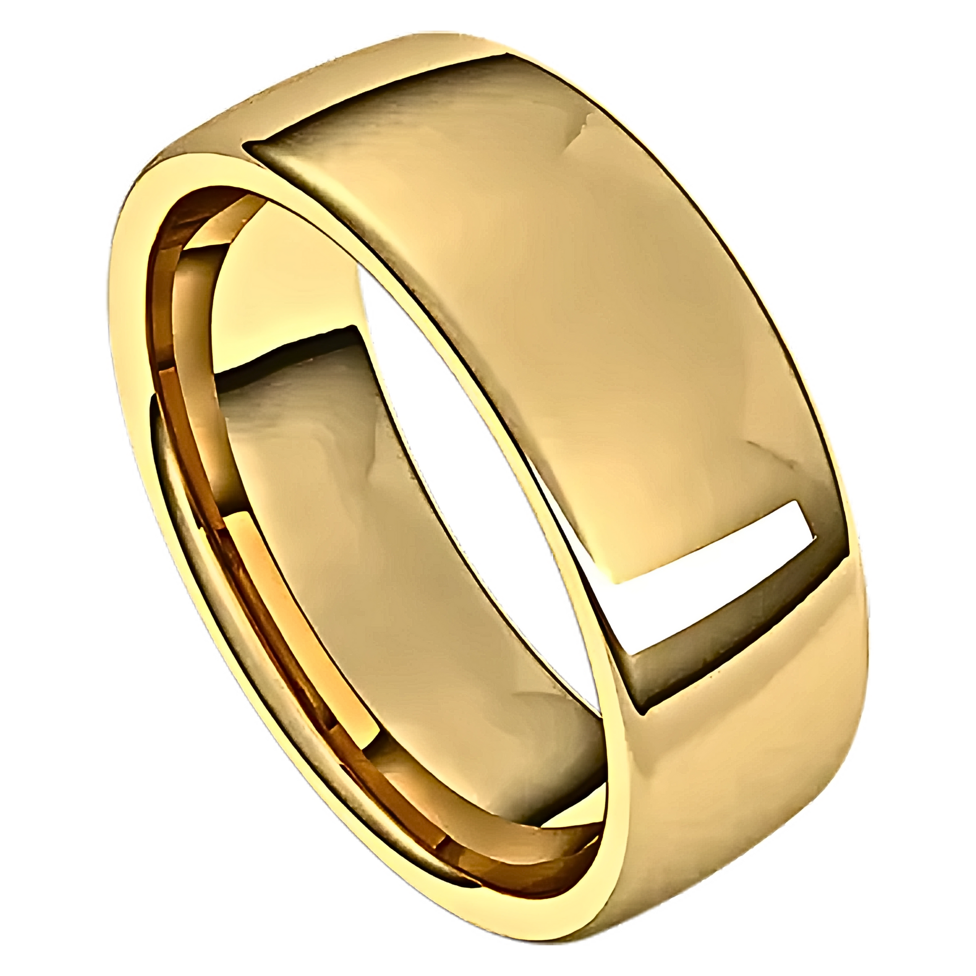 European-Style Polished Men's Wedding Ring