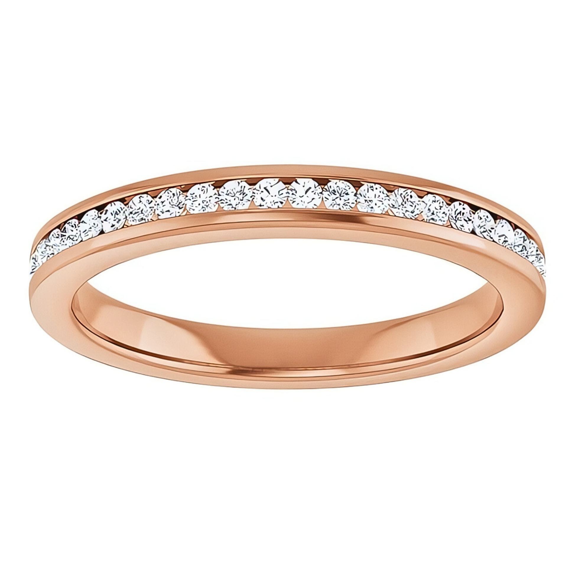 Hallie Channel Diamond Wedding Ring