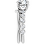 Esme Single Prong Bubble Setting & Matching Wedding Ring
