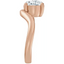 Marlowe Wave Offset Solitaire Setting