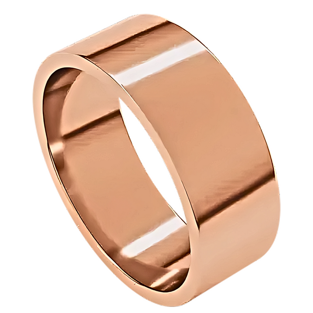 Classic Flat Polished Men's Wedding Ring