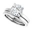 Blair Hidden Halo Solitaire Setting & Matching Wedding Ring