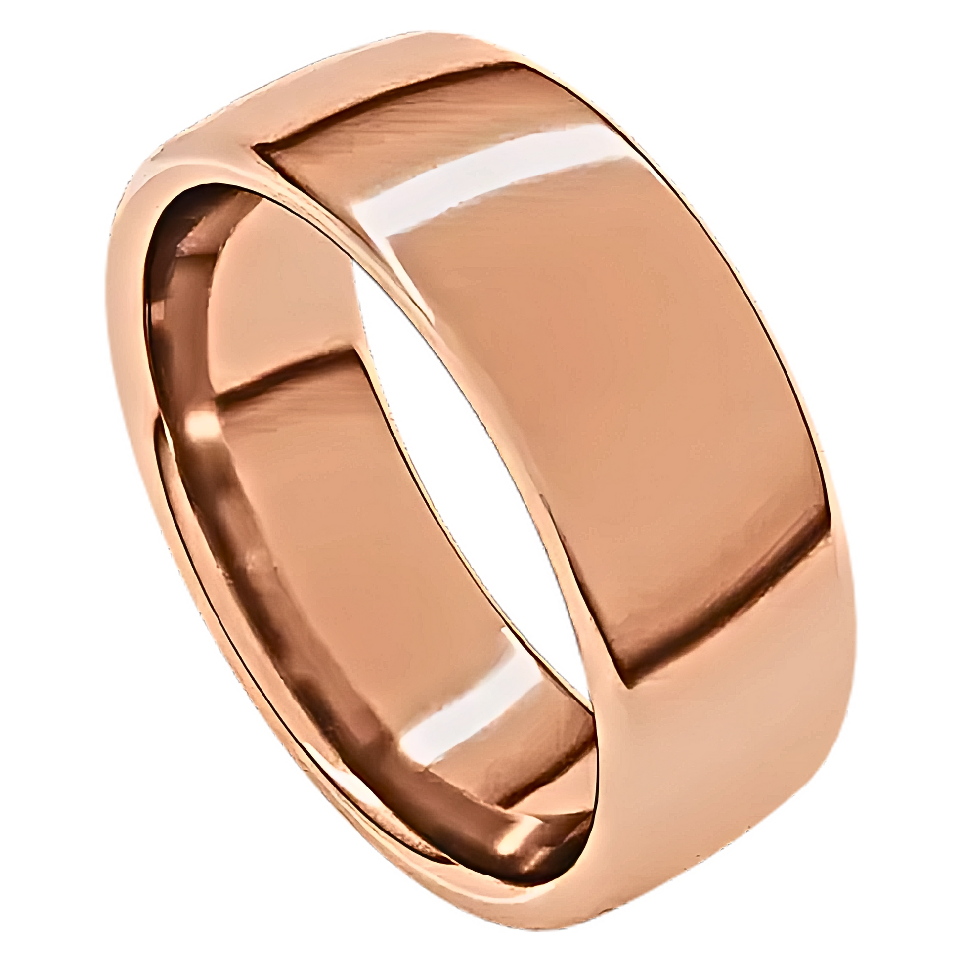 European-Style Polished Men's Wedding Ring
