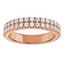 Chloe Pavé Diamond Double Row Wedding Ring