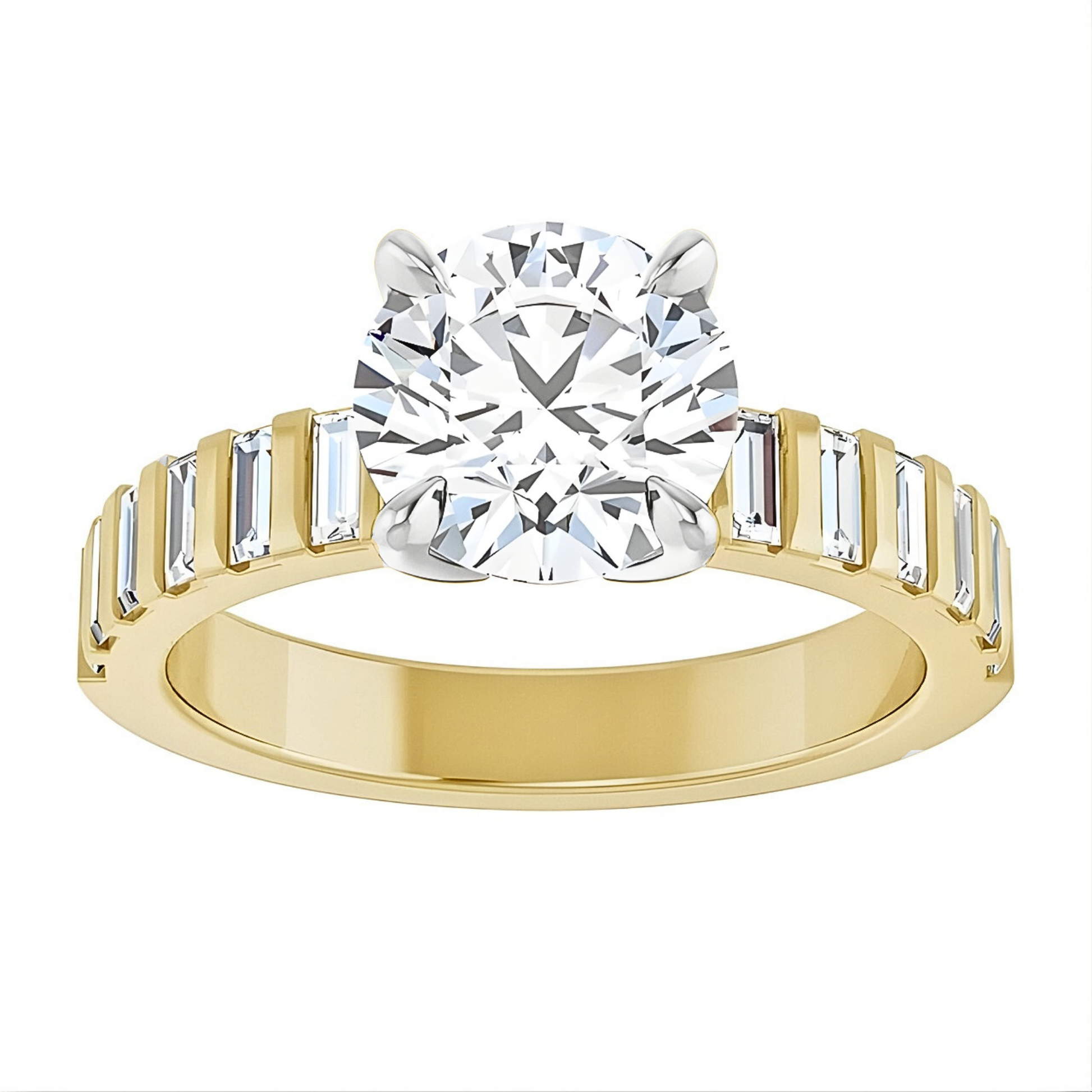 Ashton Baguette Accented Setting