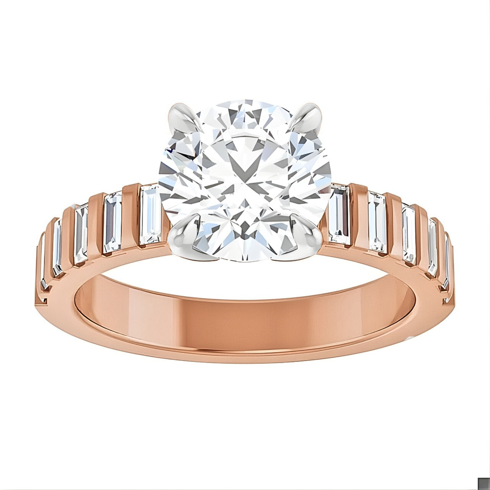 Ashton Baguette Accented Setting