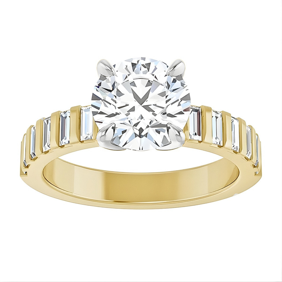 Ashton Baguette Accented Setting