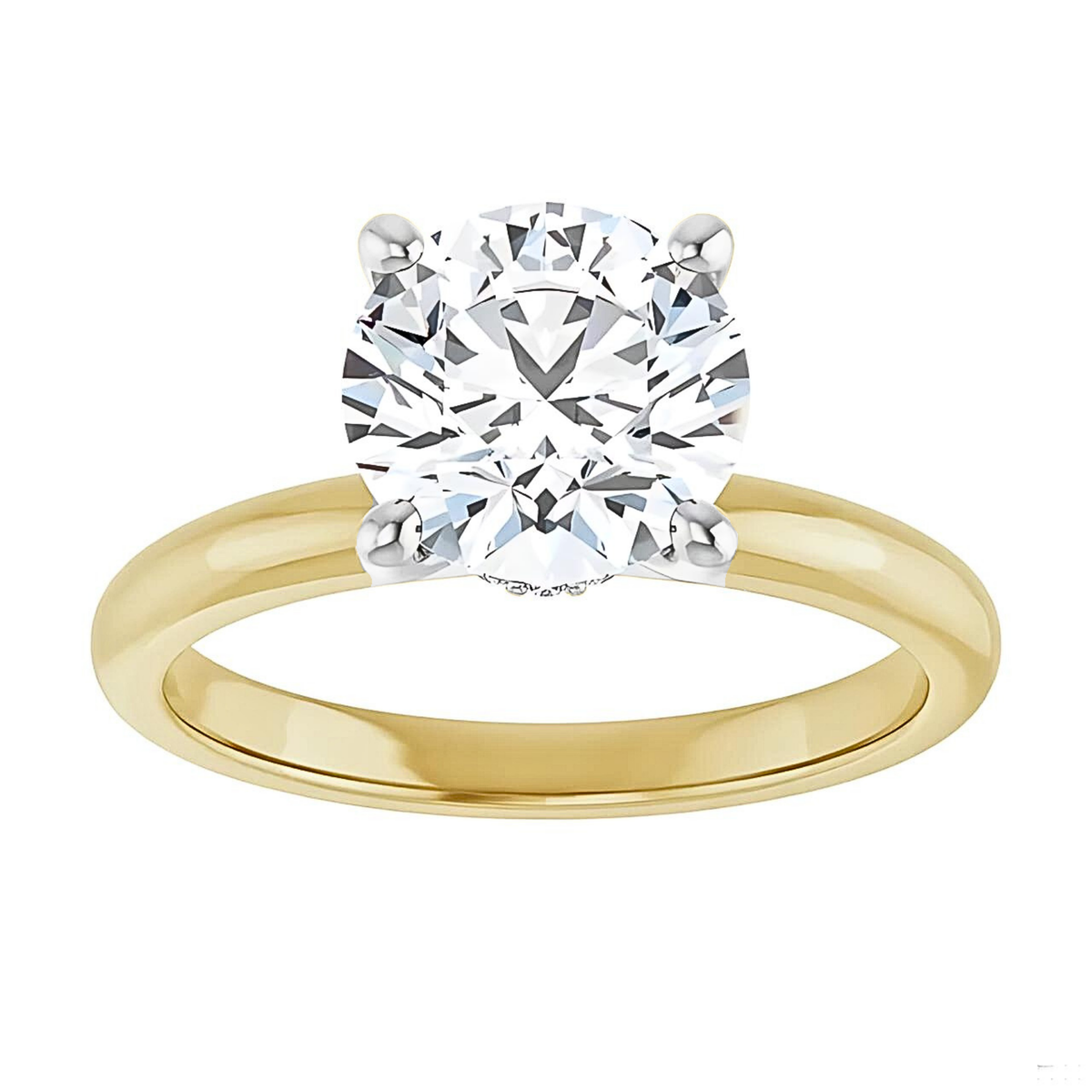 Celine Hidden Halo Solitaire Setting