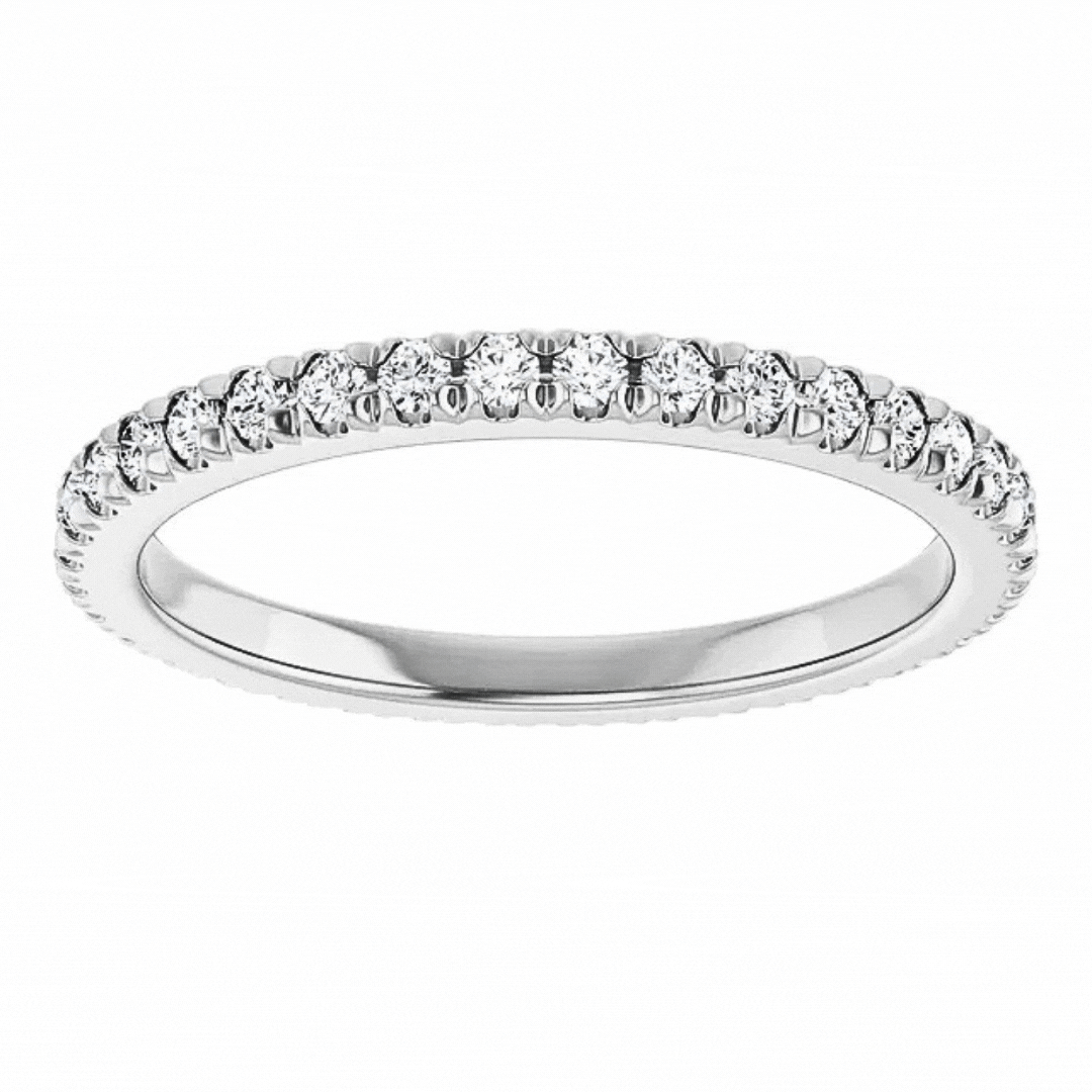 Ruthie French Pavé Diamond Eternity Ring