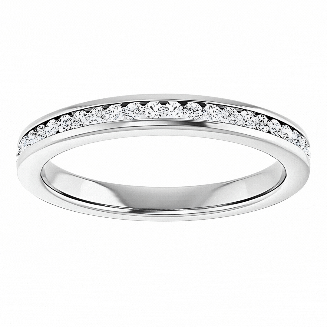 Hallie Channel Diamond Wedding Ring