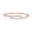 Daisy Pear & Marquise Lab Grown Diamond Overlap Bangle Bracelet