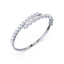 Daisy Pear & Marquise Lab Grown Diamond Overlap Bangle Bracelet