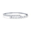 Daisy Pear & Marquise Lab Grown Diamond Overlap Bangle Bracelet