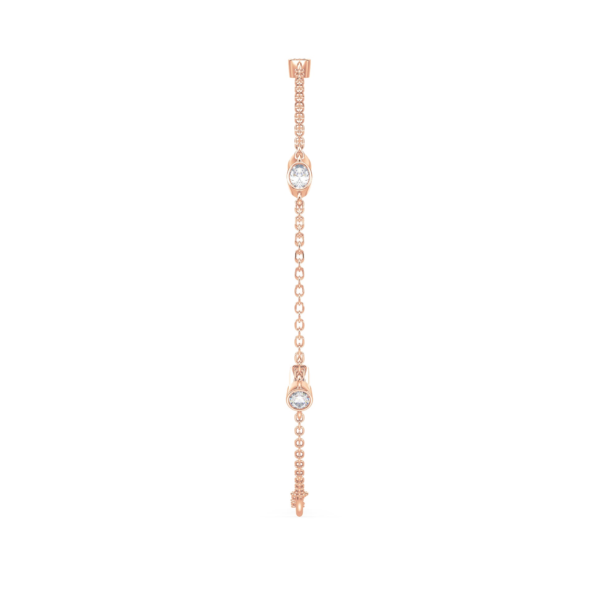 Stevie Mixed-Shape Lab Grown Diamond Bezel Station Bracelet