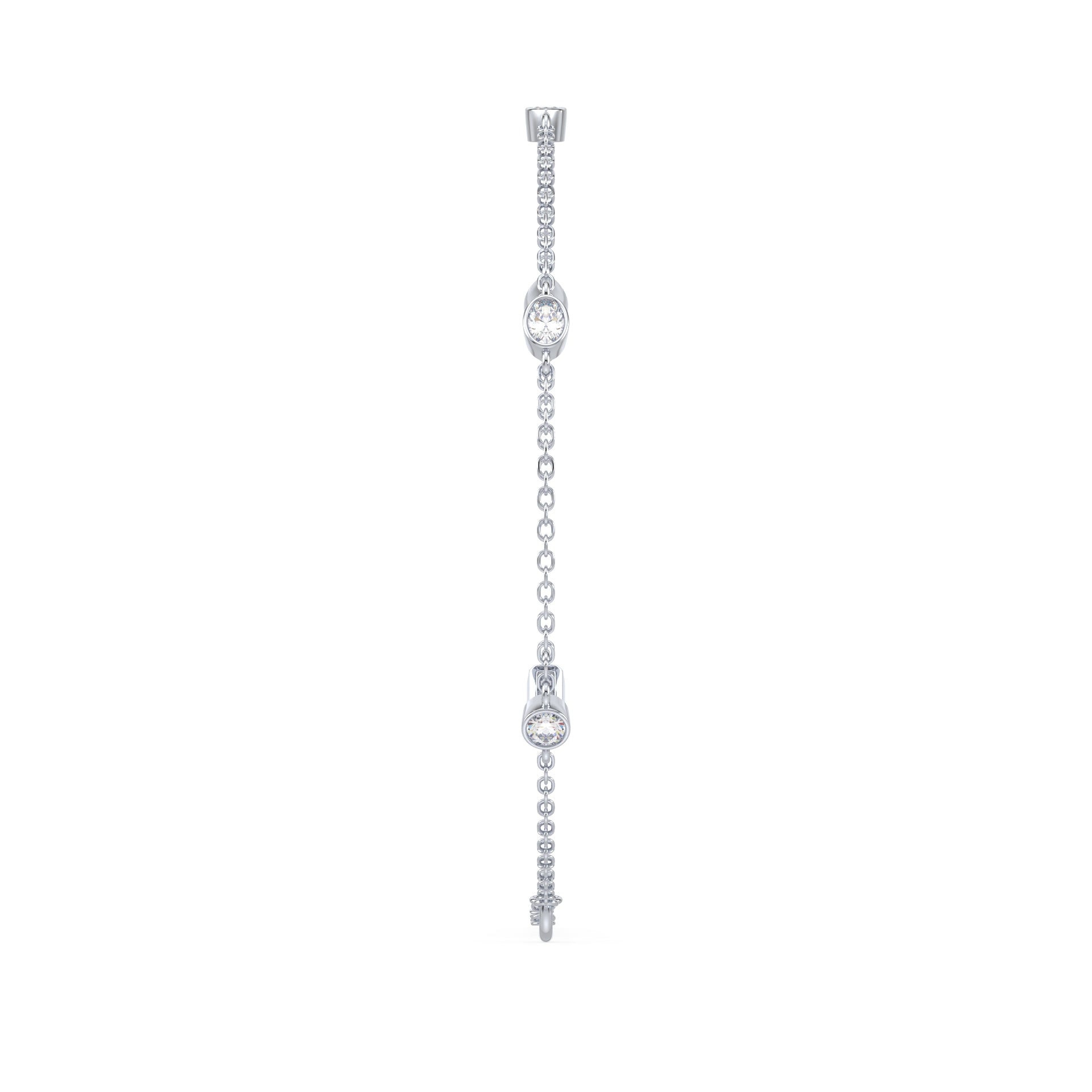 Stevie Mixed-Shape Lab Grown Diamond Bezel Station Bracelet