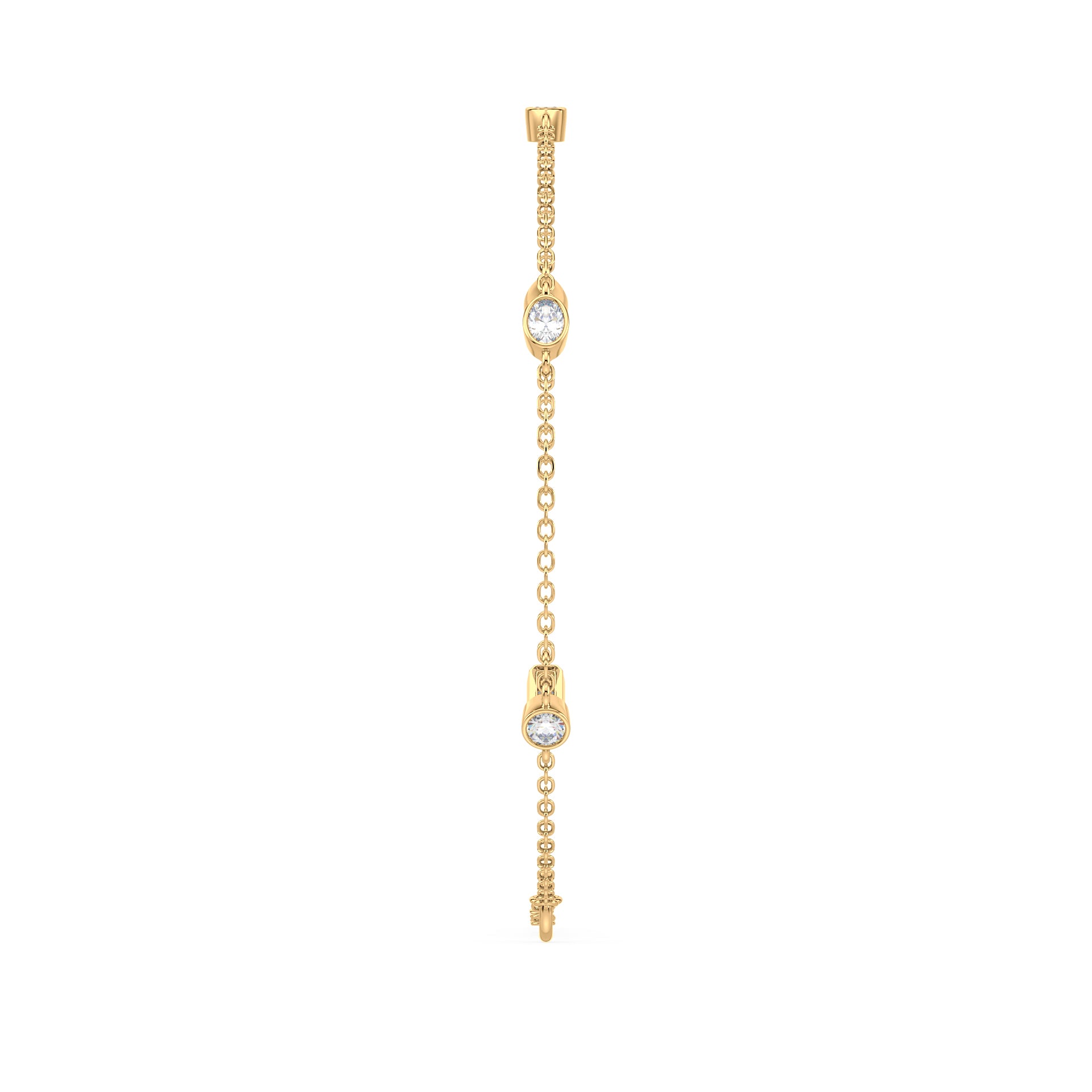 Stevie Mixed-Shape Lab Grown Diamond Bezel Station Bracelet