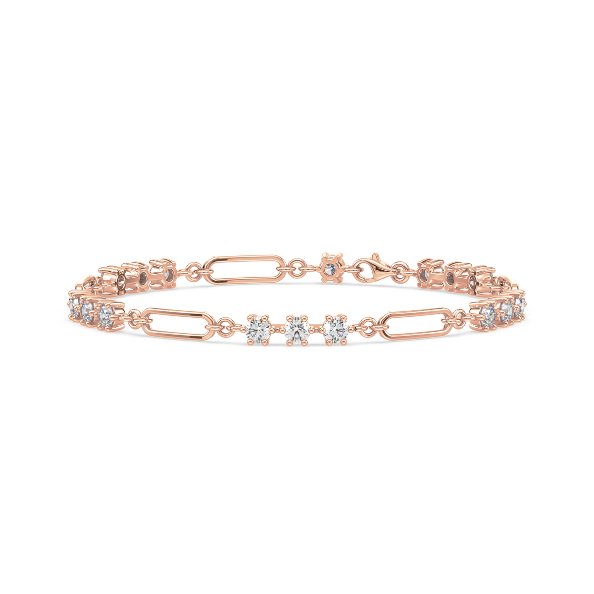 Murphie Lab Grown Diamond Paperclip Link Bracelet