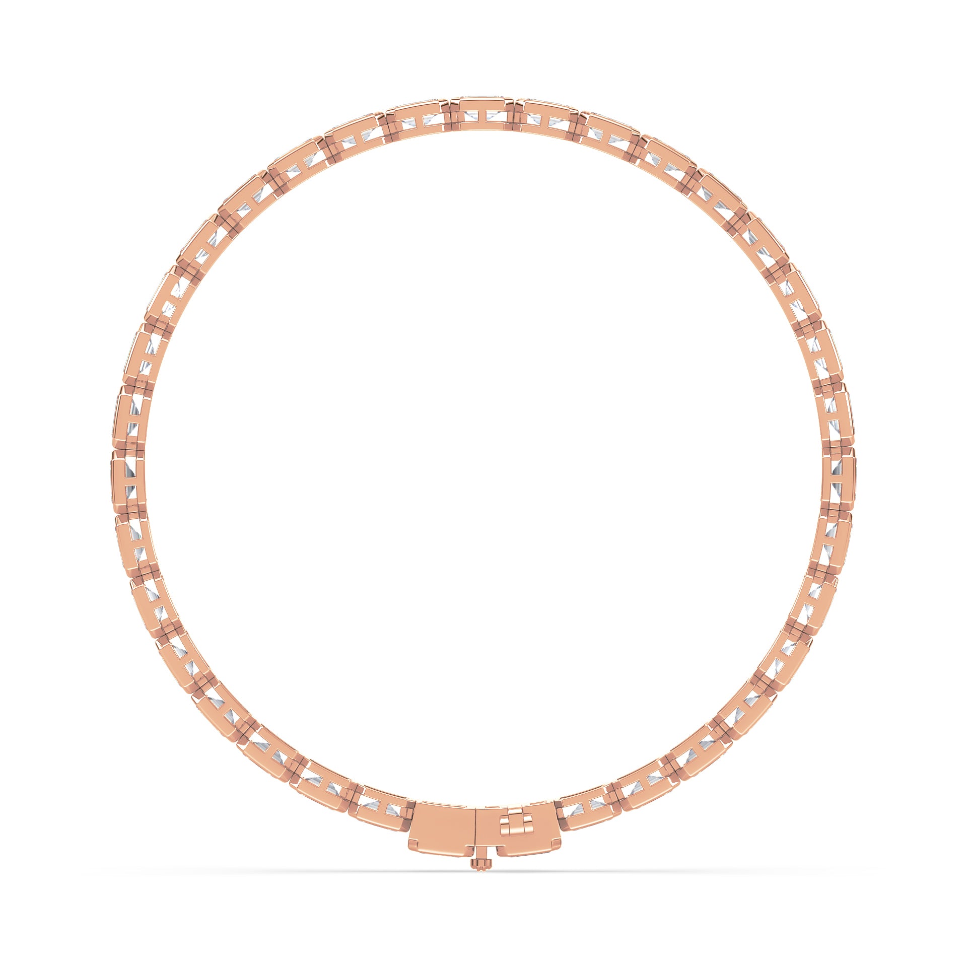 Cora East West Emerald Bezel Lab Grown Diamond Tennis Bracelet