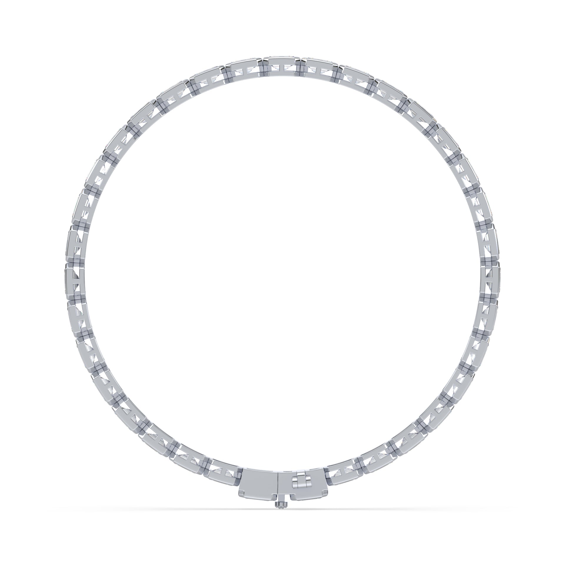 Cora East West Emerald Bezel Lab Grown Diamond Tennis Bracelet