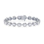 Parker East-West Oval Double Bezel Prong Lab Grown Diamond Tennis Bracelet