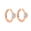 Emerson Oval Bezel Hoop Earrings