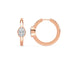 Emerson Oval Bezel Hoop Earrings