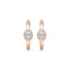 Emerson Oval Bezel Hoop Earrings