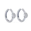 Emerson Oval Bezel Hoop Earrings