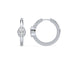 Emerson Oval Bezel Hoop Earrings