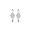 Emerson Oval Bezel Hoop Earrings