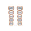 Elodie Emerald Lab Grown Diamond Bezel Drop Earrings